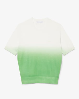 Maglione a maniche corte effetto ombré