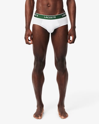 Confezione da 3 slip in cotone tinta unita con logo