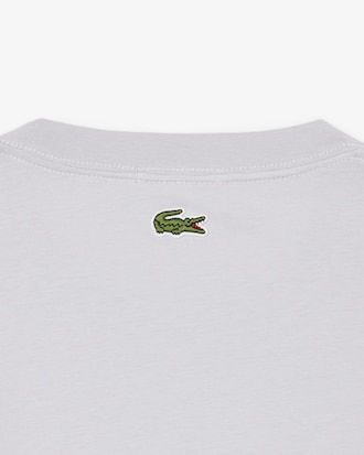 T-shirt in jersey con marchio goffrato