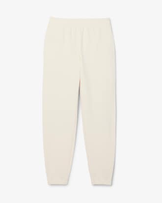 Pantaloni in tessuto felpato con logo goffrato