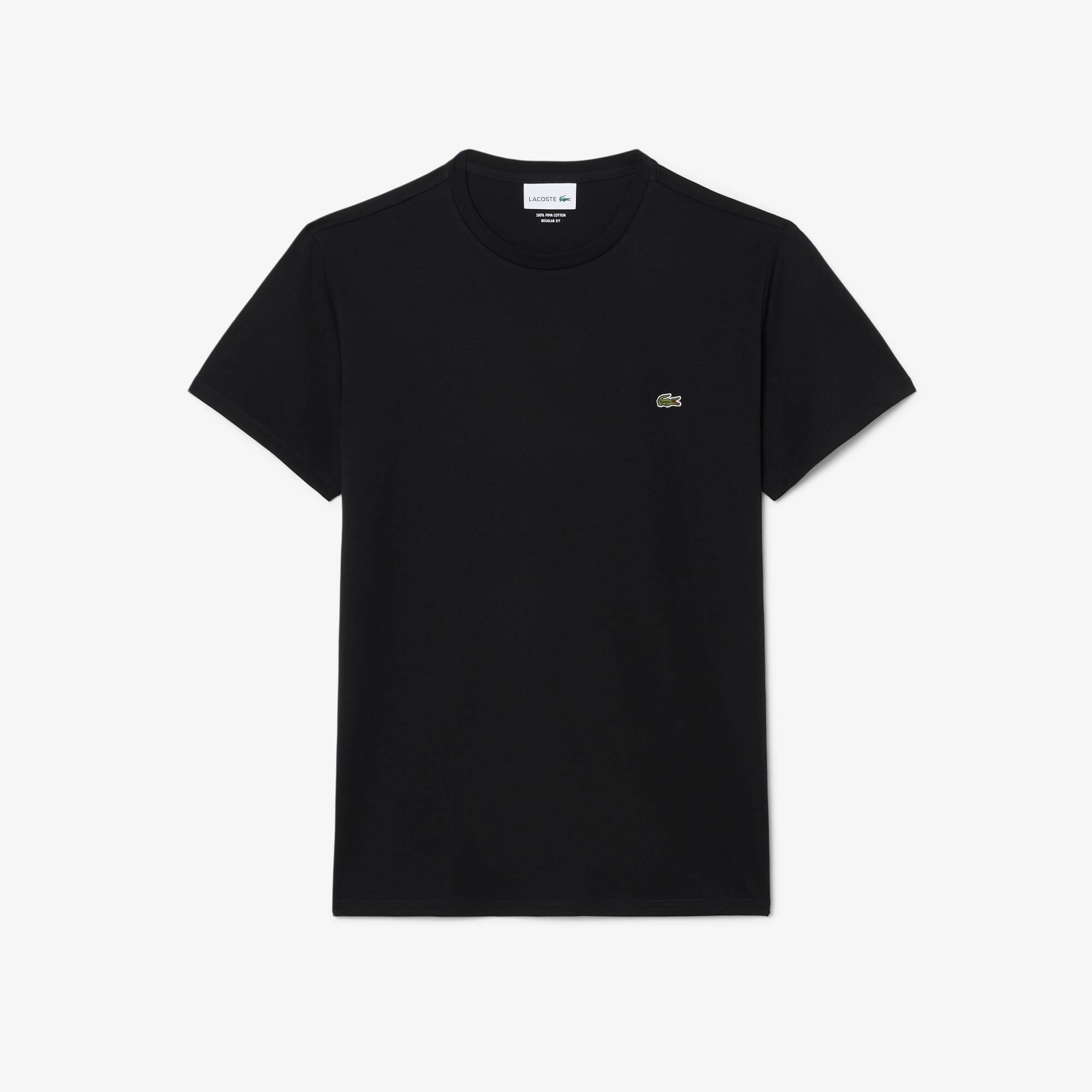 T-shirt a girocollo in jersey di cotone Pima tinta unita - T-shirt da uomo  - Novita 2022 | Lacoste