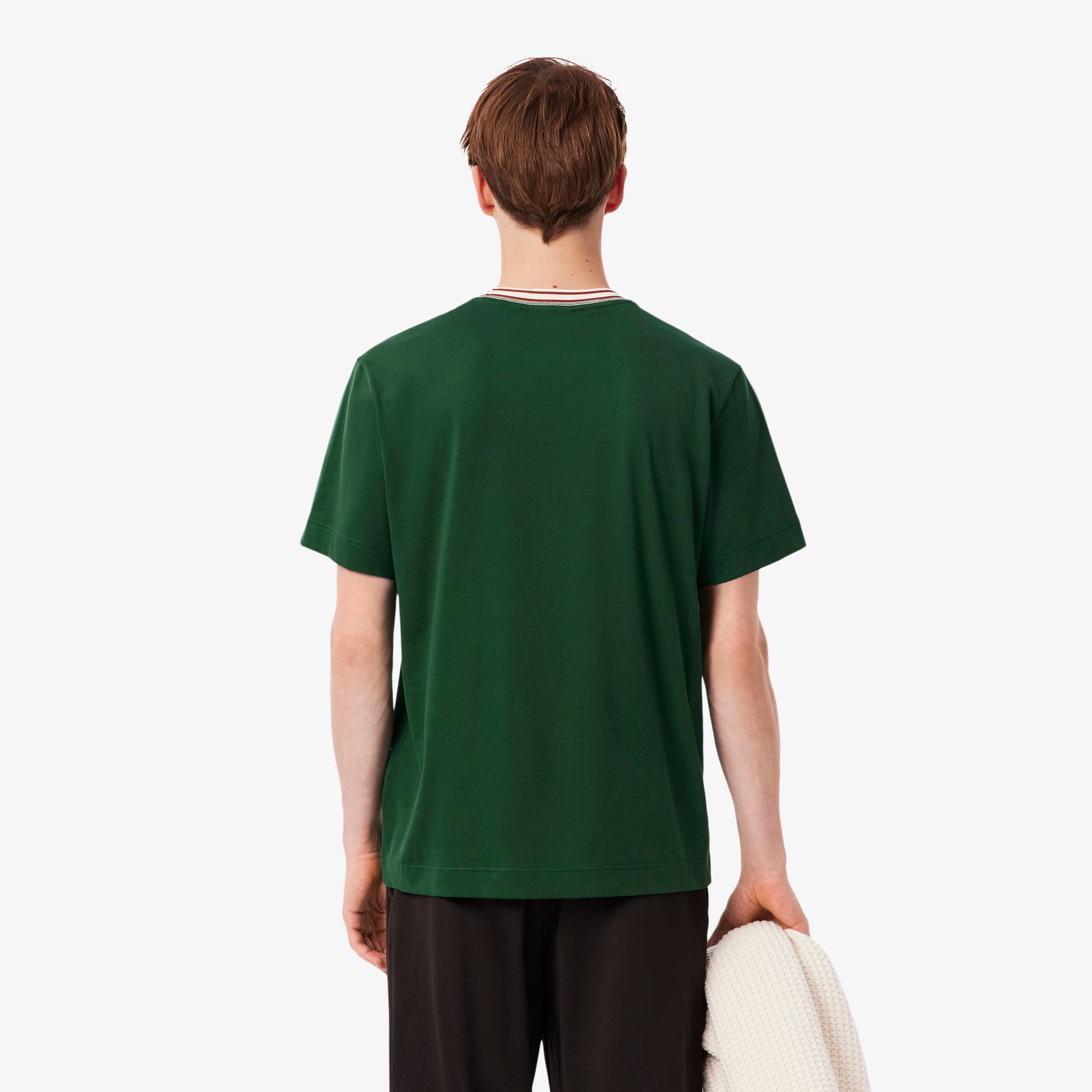 theory luxe 23SS Crisp Linen 半袖ブラウス　緑 Cumpără Verde - Tricou Lacoste Midweight Relaxed Fit din jerseu de