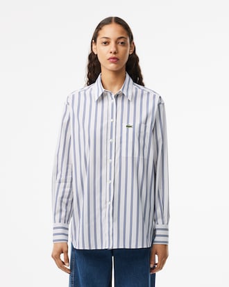 Camicia oversize in popeline