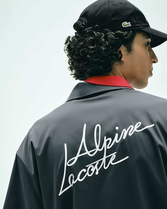 Camicia in popeline relaxed fit Lacoste x Alpine