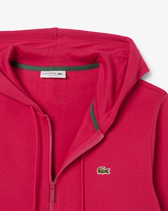 Felpa con cappuccio in pile con zip