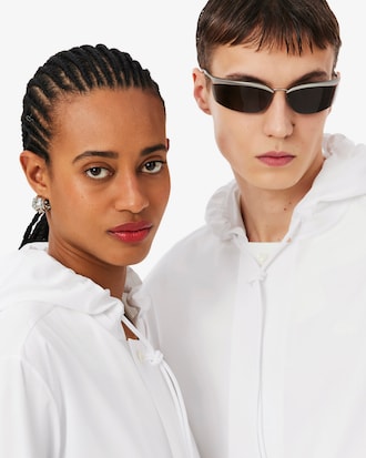 Giacca in popeline con cappuccio Runway