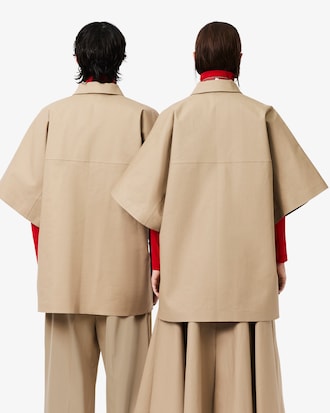 Polo oversize impermeabile Lacoste x Mackintosh