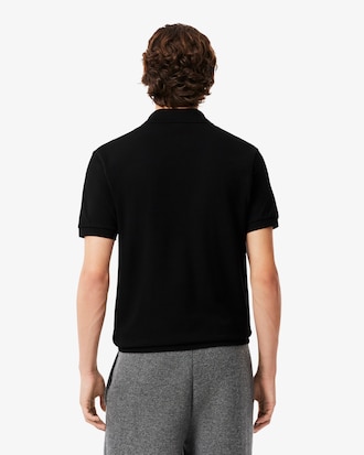 Polo in mini-piqué con ricamo classic fit