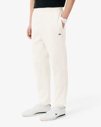 Pantaloni della tuta tapered fit in tessuto felpato