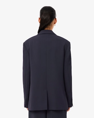Blazer in piqu&eacute; fluido