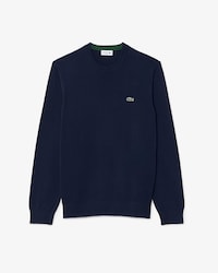 Pullover girocollo monocromatico in cotone