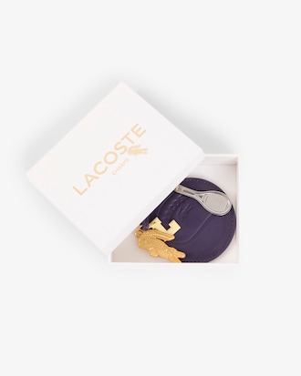 Portachiavi con charm, L, specchio e racchetta da tennis