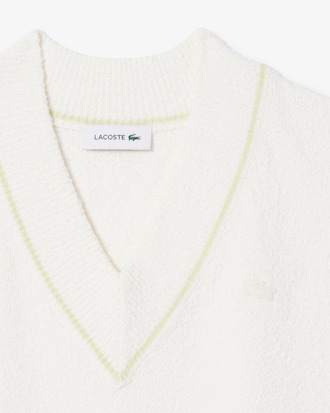 Gilet con scollo a V in misto cotone