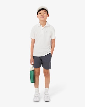 Shorts sportivi in taffet&agrave; a rombi