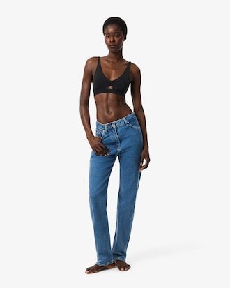 Reggiseno in microfibra a fascia traforato