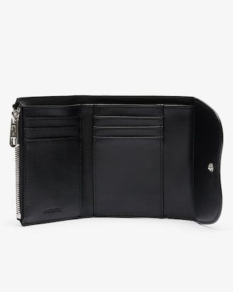 Portafoglio in pelle con zip Lora