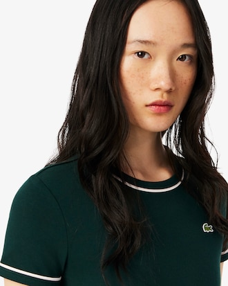 T-shirt in jersey con bordo a contrasto