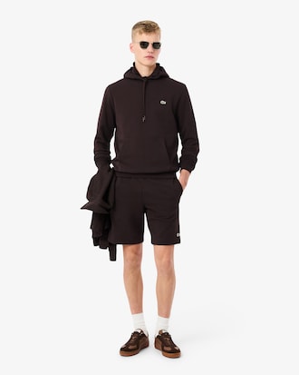 Felpa con cappuccio in cotone felpato