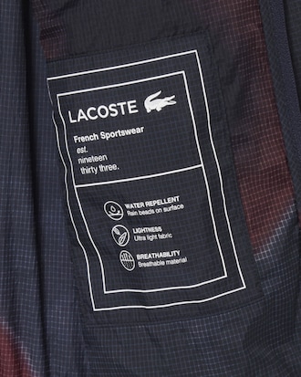 Giacca in nylon ripstop con stampa ombré