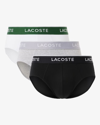 Confezione da 3 slip in cotone tinta unita con logo