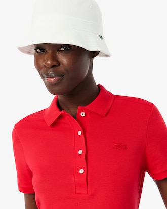 Polo da donna in piqué di cotone stretch Lacoste slim fit