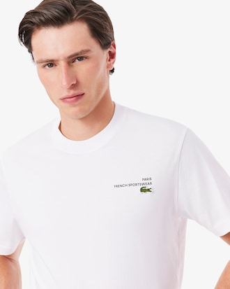 T-shirt in jersey con motivo stampato
