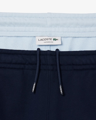 Pantaloni felpati affusolati color block