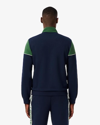 Felpa da tennis con zip color block