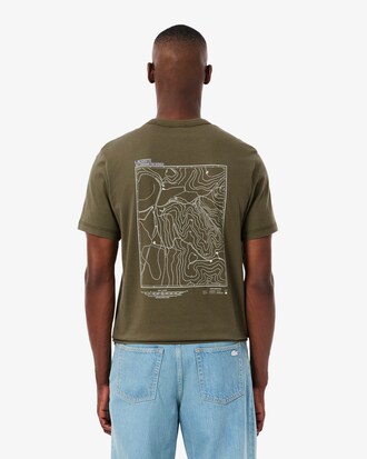 T-shirt con stampa multipla in jersey