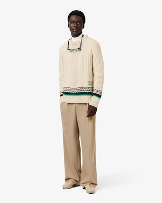 Maglione in jersey a collo alto a righe Runway