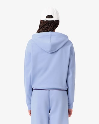 Felpa oversize in pile con cappuccio