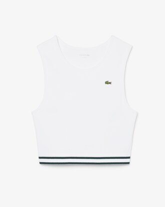 Bralette in cotone elasticizzato a coste