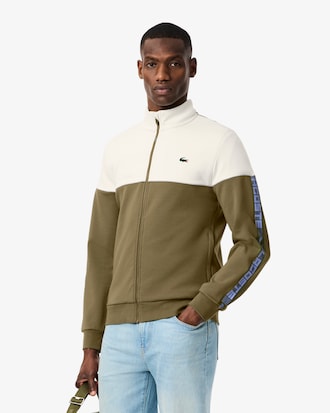 Felpa da tennis con zip color block