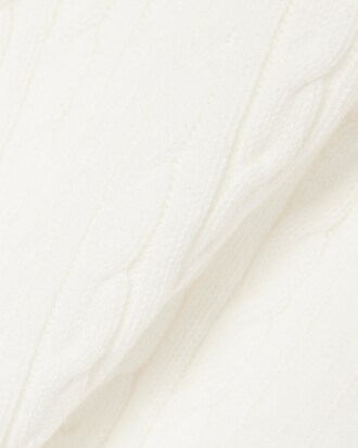 Maglione a trecce con dettaglio striscia