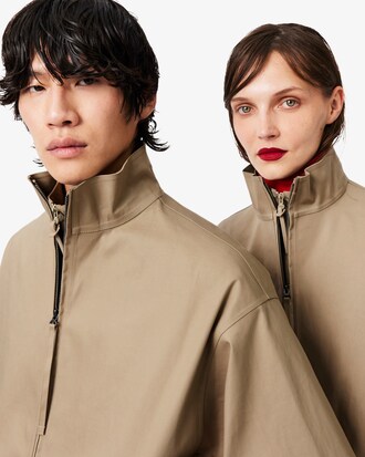 Giacca in cotone impermeabile Lacoste x Mackintosh