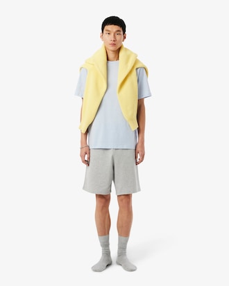 T-shirt homewear in cotone con stampa coccodrillo