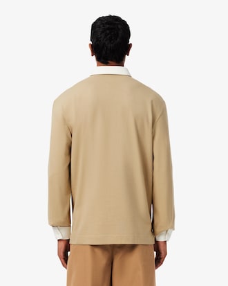 Polo da rugby relaxed fit in jersey