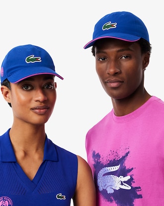 Cappellino da uomo in microfibra Lacoste Sport Roland Garros Edition