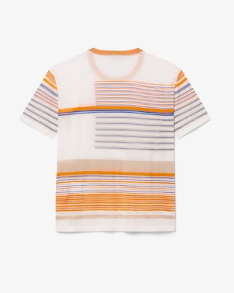 T-shirt in jersey di raso a righe Runway