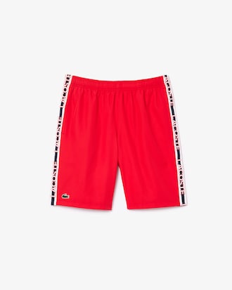 Shorts sportivi a righe con logo