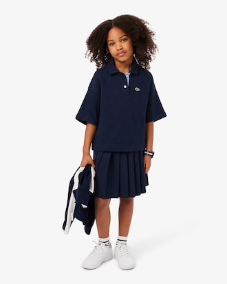 Polo oversize in piqu&eacute;   