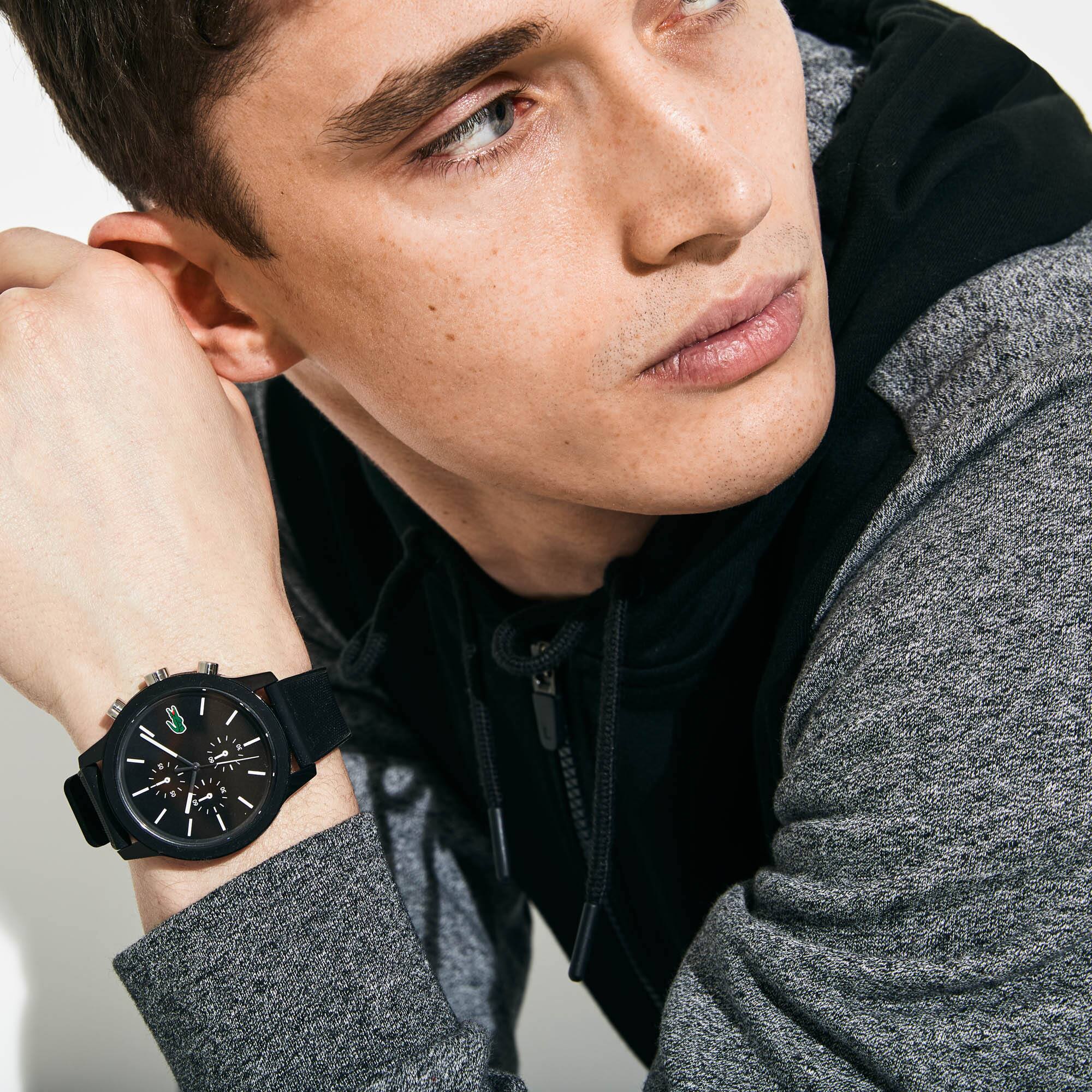 Orologio cronografo Lacoste.12.12 da uomo con cinturino in silicone nero - Orologi  Uomo - Novita 2022 | Lacoste