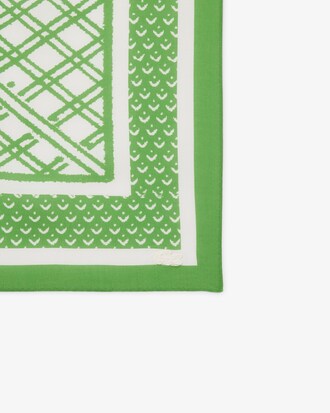 Sciarpa jacquard con stampa tennis