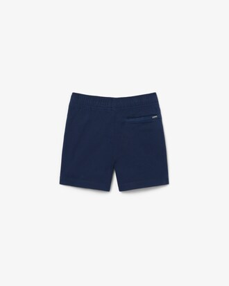 Shorts chino in twill di cotone elasticizzato