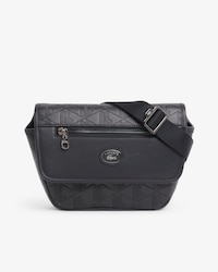 Borsa messenger mini in pelle con monogramma