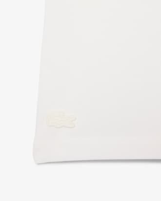 T-shirt in cotone con stemma a contrasto