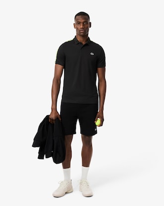 Polo da tennis a righe Ultra-Dry con marchio