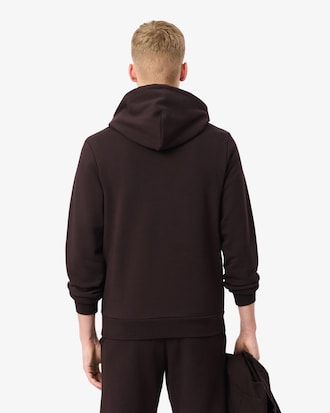 Felpa con cappuccio in cotone felpato