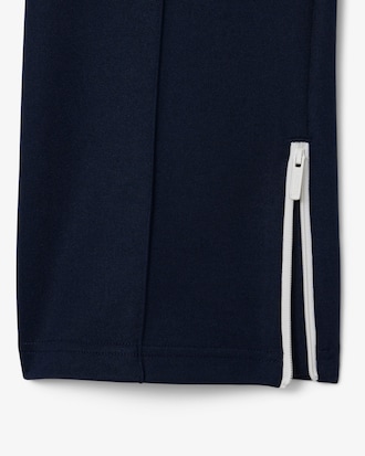 Pantaloni felpati taglio svasato con pieghe
