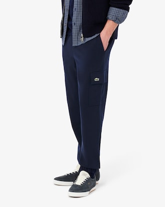 Pantaloni della tuta cargo in tessuto felpato